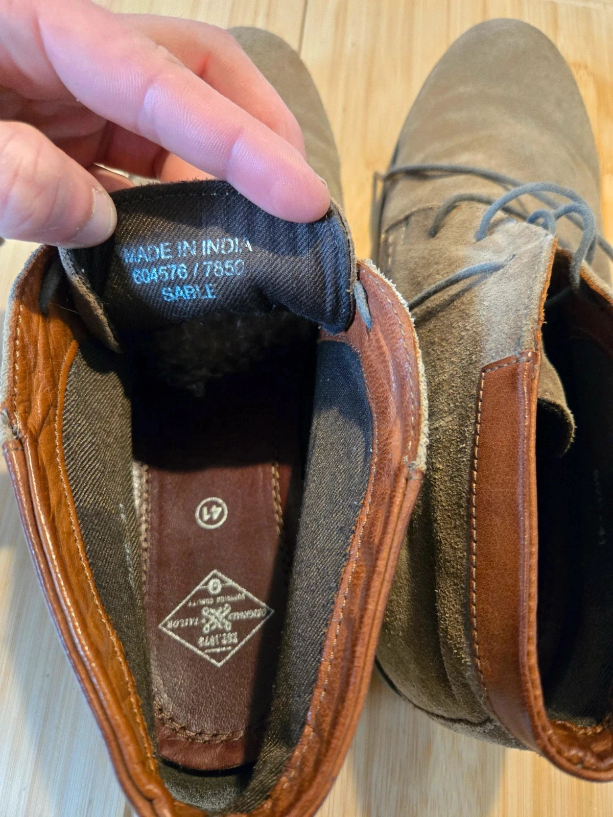 Botines con cordones de ante – photo 4